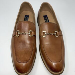 La Milano CalifornPatina Collection Loafers Tan /brown Horse Bit Hardware Men’s